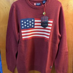 USA Flag mens Sweater Size M