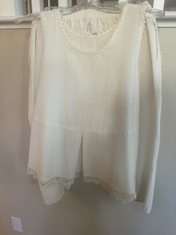 New Women’s Size 10-12 linen Cropped Outfit