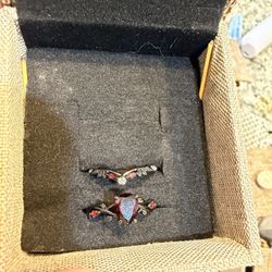 Silver 926 Ring Set Size 6.5