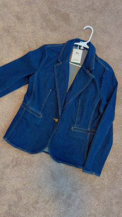 Large Women Denim Blazer