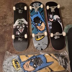 Very Rare Vintage 2016 Batman And Joker Almost Skateboard Completes And 1 Deck $100 To $250 A PIECE 