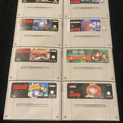 Super Famicom Lot of 8 Games(SECRET OF EVERMORE TERRANIGMA DK STARWING Japan SFC NINTENDO 