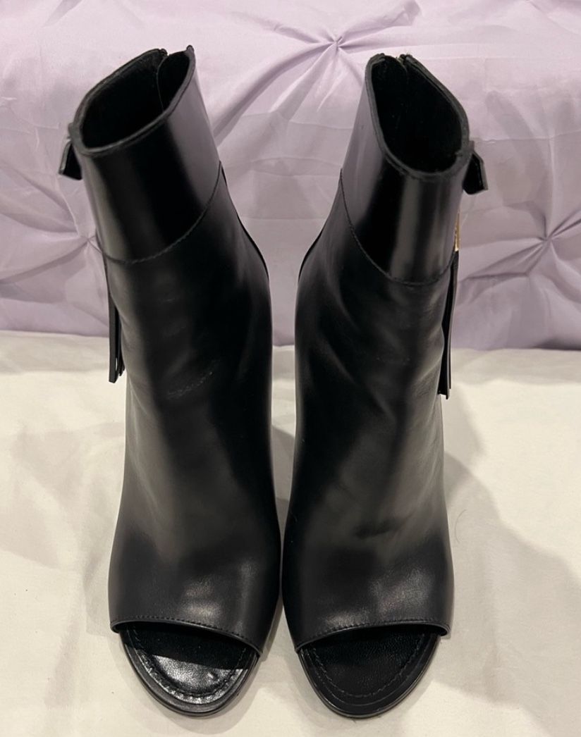 Louis Vuitton Open Toe Leather Boots