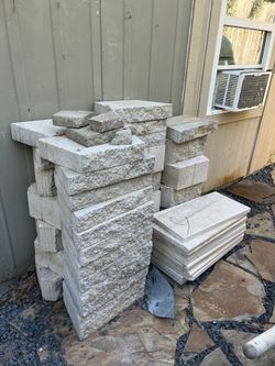 Border Stones, Travertine Coping, Concrete Footers