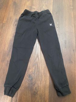 Boys black Hurley sweat pants size 10/12 #22