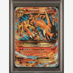 2014 POKEMON XY FLASHFIRE 107 M CHARIZARD EX ULTRA RARE