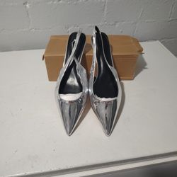 Low Heel Slingback Kitten Heels