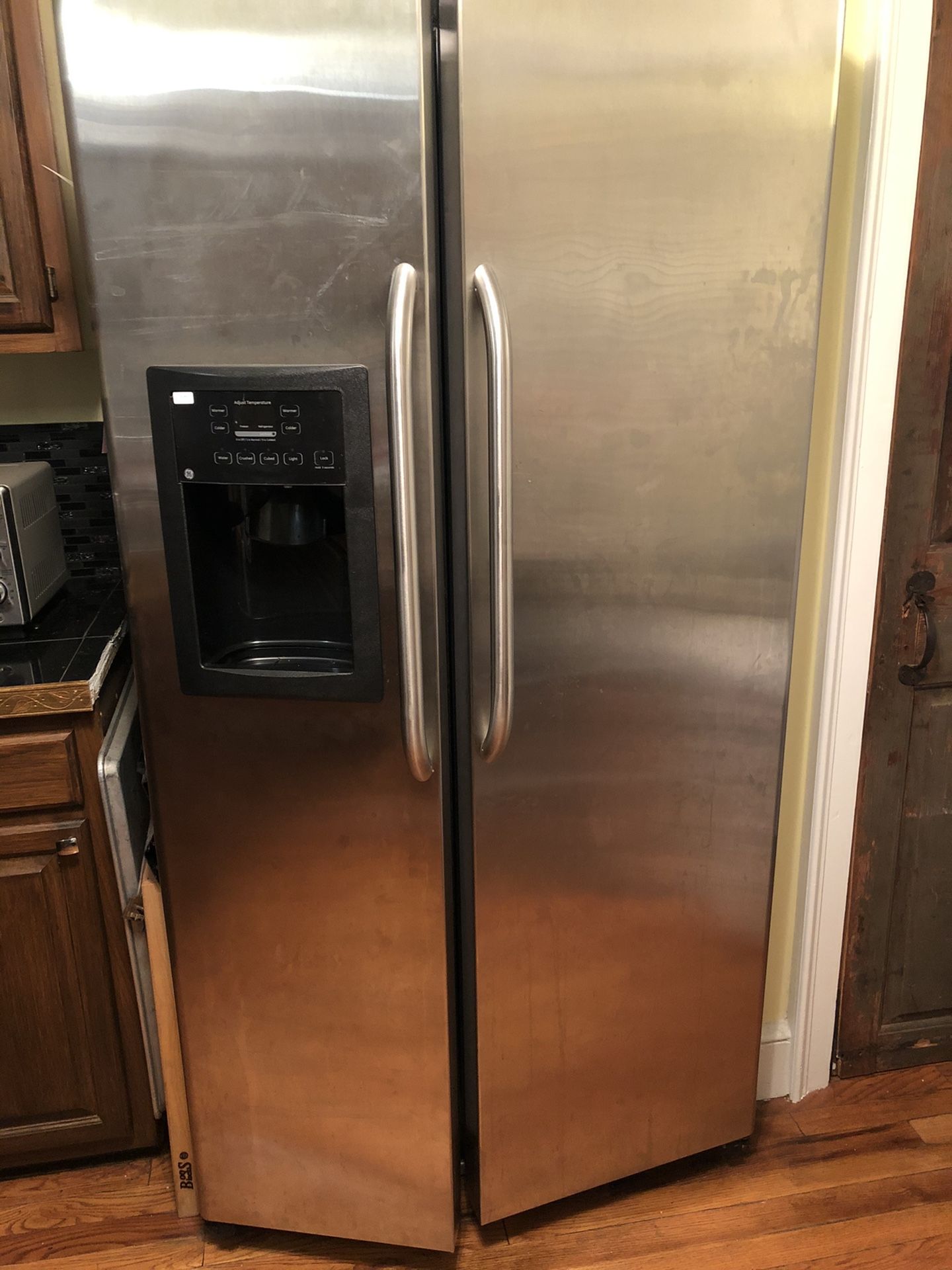Stainless steel refrigerator $350or best offer! Everything works!