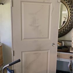 White 2 Panel Round Top Door