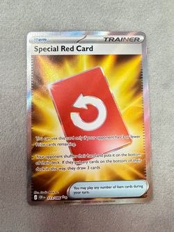Pokemon Special Red Card 113/086 Full Art Trainer  (Near Mint)