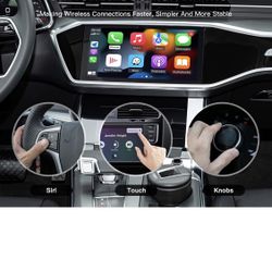 Wireless CarPlay Adapter Apple Wireless CarPlay Dongle Wired CarPlay Convert Cars Wireless CarPlay-Plug & Play 5G Wi-Fi GPS Navigation Siri Calls Onli