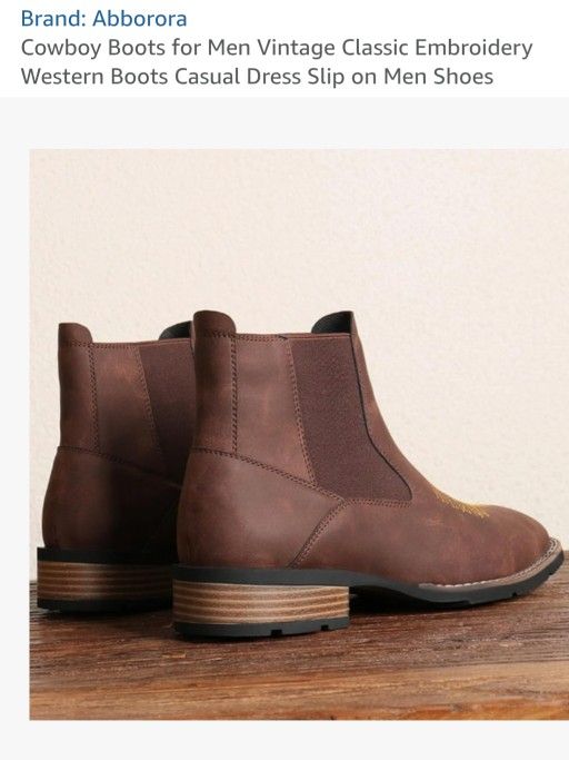 Slip On Western Boots. Size 13.5