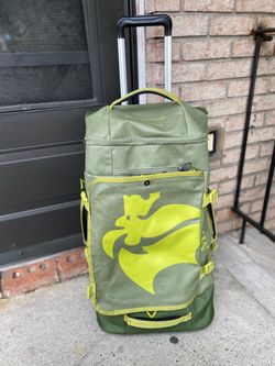 Eagle Creek For Micato Safaris Green Cargo Hauler 26” Wheeled Duffel Luggage EUC