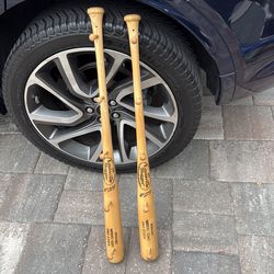 2 Lousville Slugger hat hanger bat