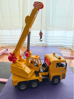 $50 Bruder Swiveling Crane Toy with Retractable Hook