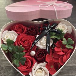 Valentines Day Soap Rose Box