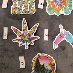 Psychedelic / 420 Vinyl Stickers – Pick Your Design (45 Available)