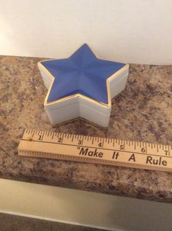 Tiffany and Co. blue star trinket box