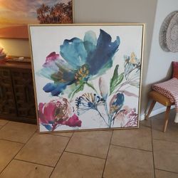 Large Floral Water Art