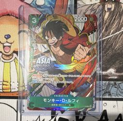 One Piece TCG Monkey D. Luffy P-108 ASIA Promo Full Art JP