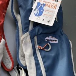 5 liter hydration pack. Water, camel back, water back pack
