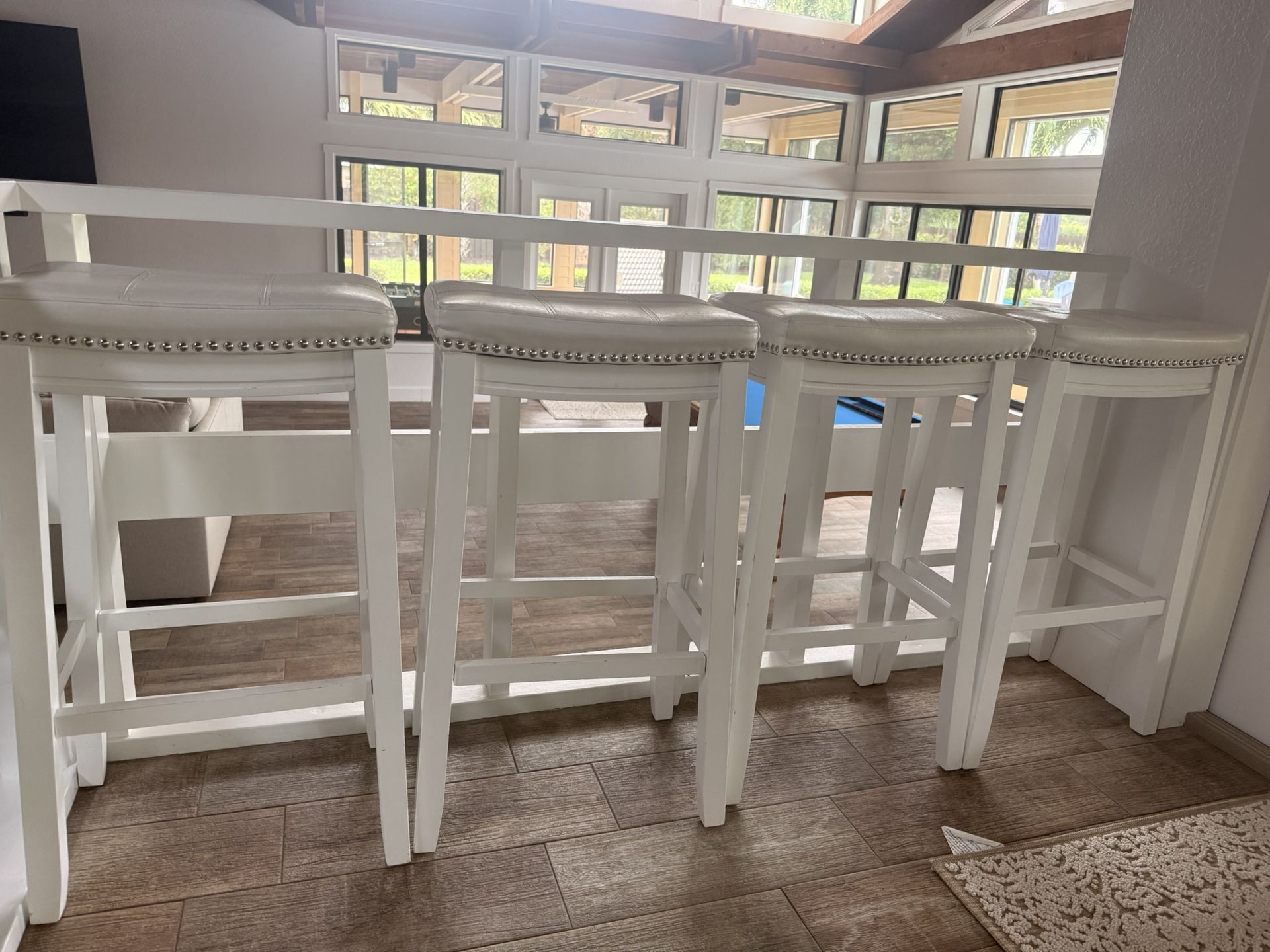 4 Barstools Tall 32.25" Seat Height