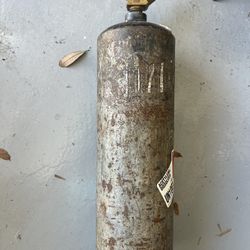 Empty acetylene gas tank
