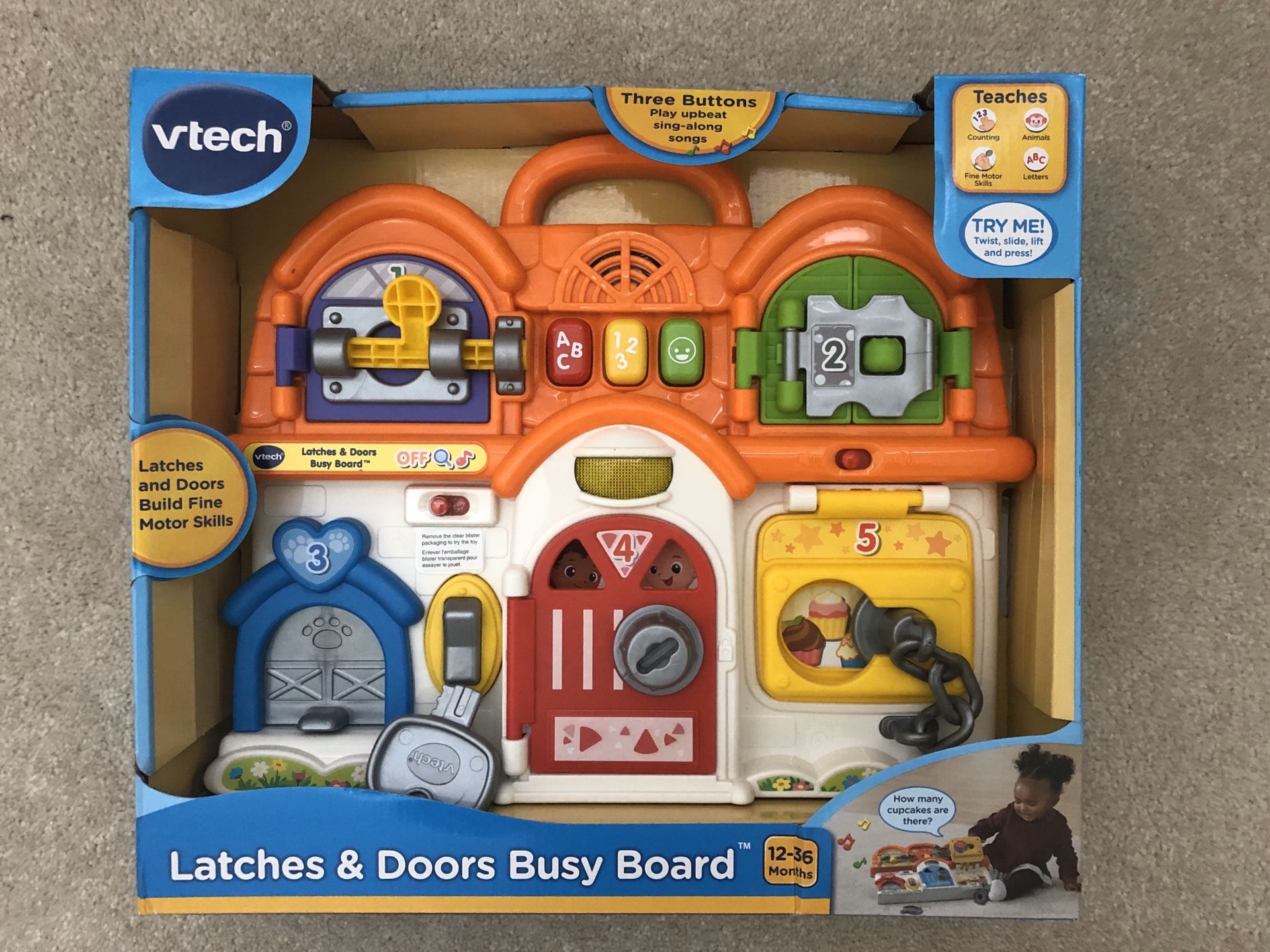 NIB Vtech Latches & Doors Busy Board
