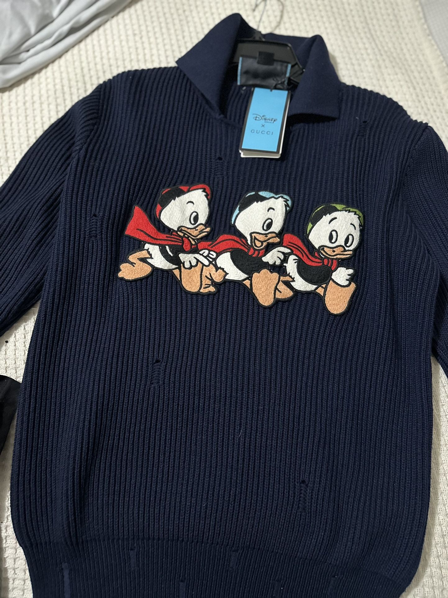 Wool Sweater Gucci Donald Duck Sweater Gucci X Disney Donald Duck