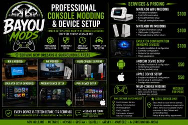 Bayou Mods | Wii U, & Emulator Setup Services
