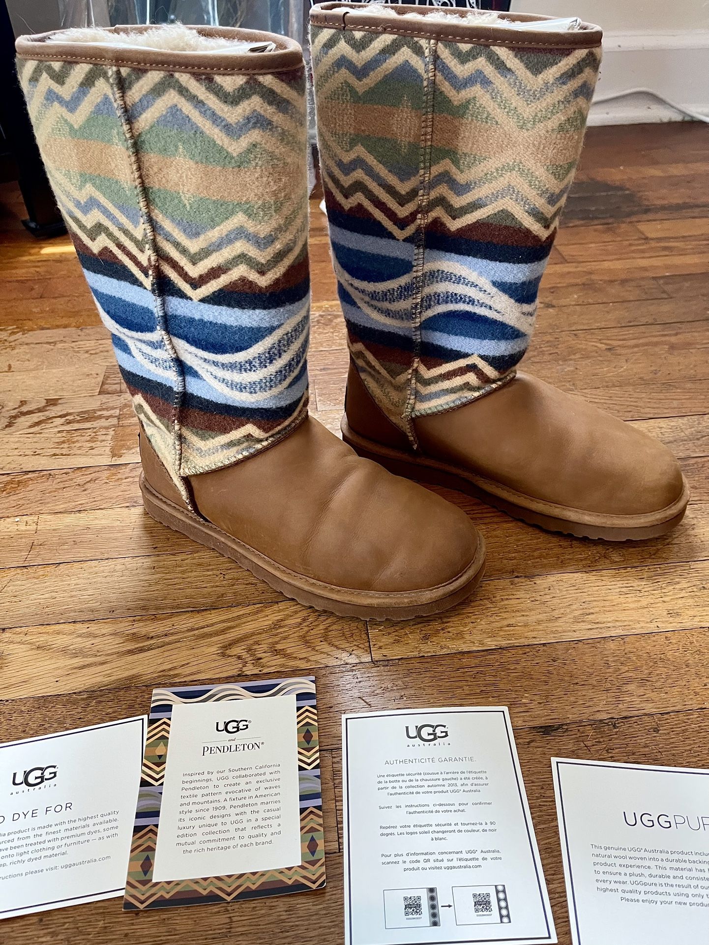 UGG Pendleton Boots w/ COA (Tall, Worn Once)