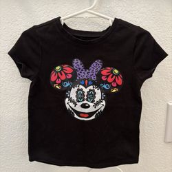 3T Minnie Mouse Sugar Skull Shirt