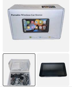 7 Inch Portable Wireless Car Stereo Touch Screen With Backup Camera Apple Carplay Android Auto Screen Mirroring