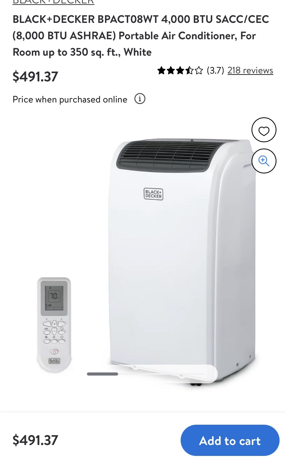 BLACK+DECKER BPACT08WT 8000 BTU Portable Air Conditioner Review 2020 