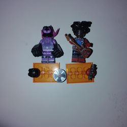 Prowler And Spiderpunk Lego Minifigs 