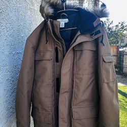 H&M Men’s Faux Fur Hoodie Jacket