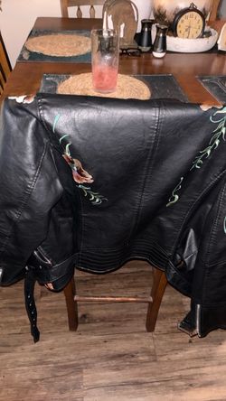Pu biker jacket