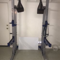 Full Power Cage Squat Rack, Bench Press, Pull Up, Dip Station 