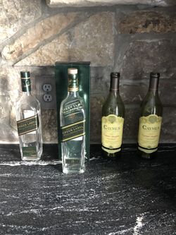 Empty bottles decor / decoration