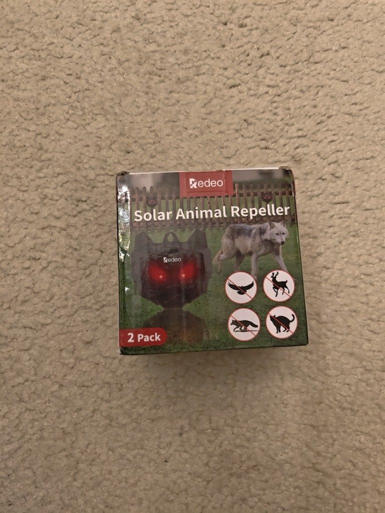 Solar Powered Racoon Repellent Devices
