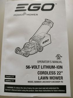 EGO power mower