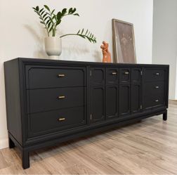Gorgeous Restored Dresser/ Credenza  80”L x 19”W x 31.5”H