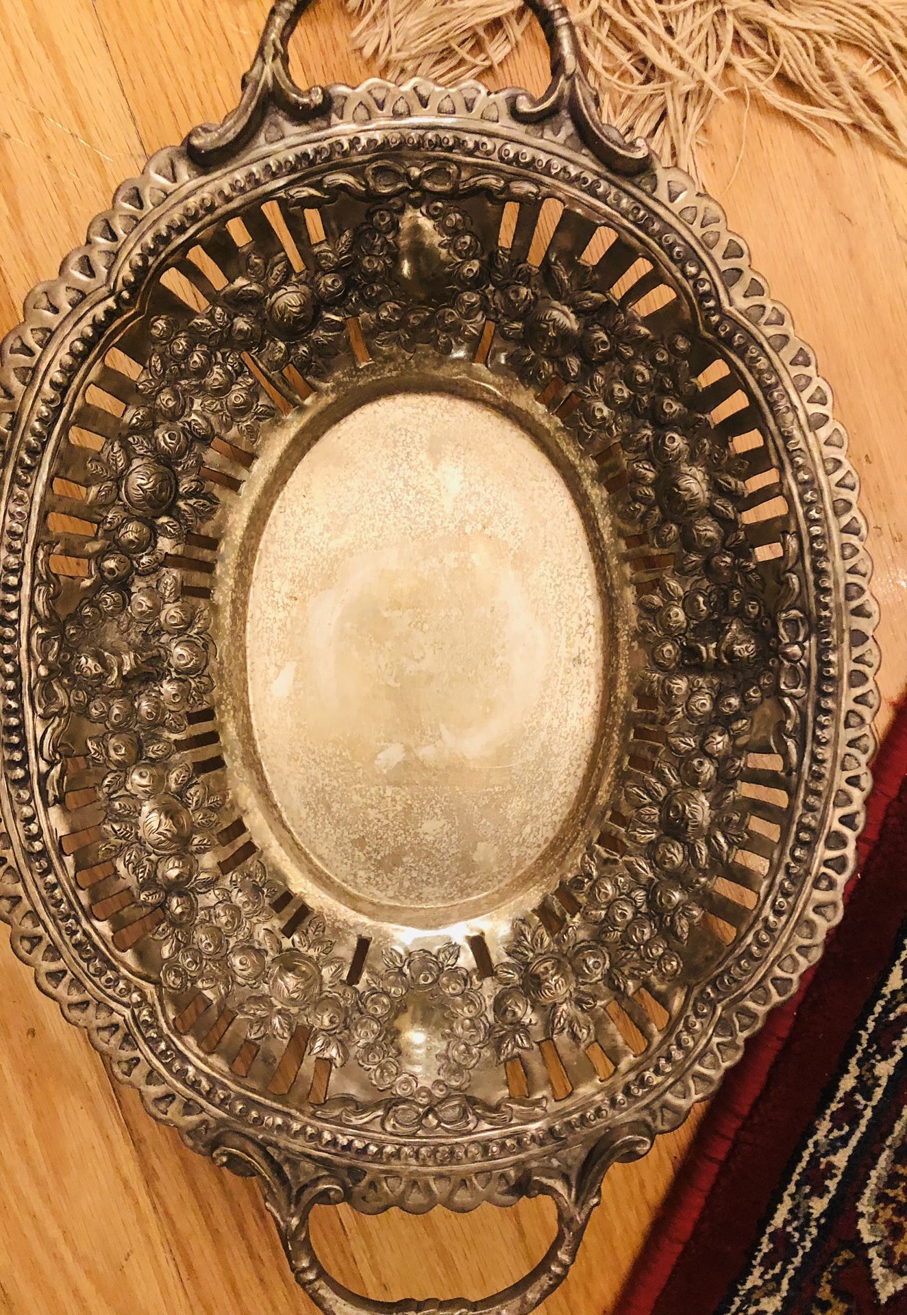 Silver Decorative Plate