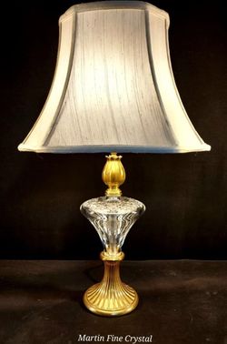 Waterford Carina Crystal Large Size Table Lamp - Absolutely Mint Condition!