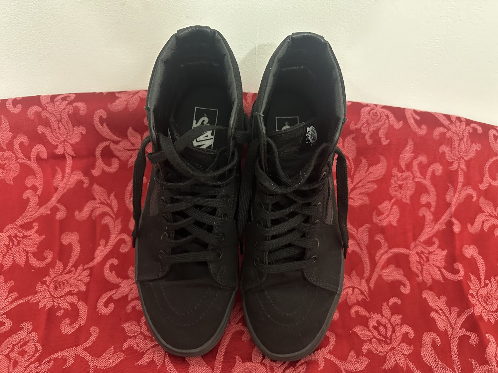 Black High Top Vans! Clean, Great Condition!