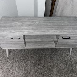 Gray tv stand