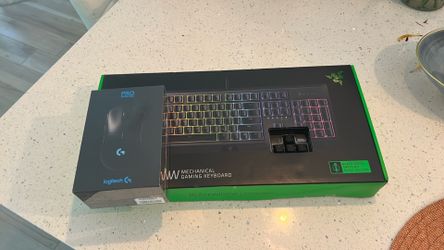 Gaming keyboard and mouse