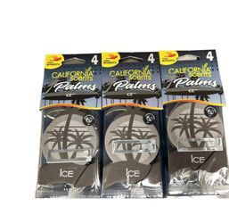 California Scent Palms Air Freshener  12 Palms 3pk