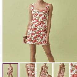 Reformation Linen Dress Size Small