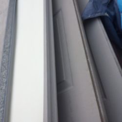 Free - Garage Door 18'w x 7'h Canyon Clay/Dark Tan Color
